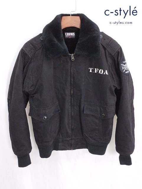 CROWS クロウズ B-10 ジャケット M ブラック 襟ボア T.F.O.A 武装戦線