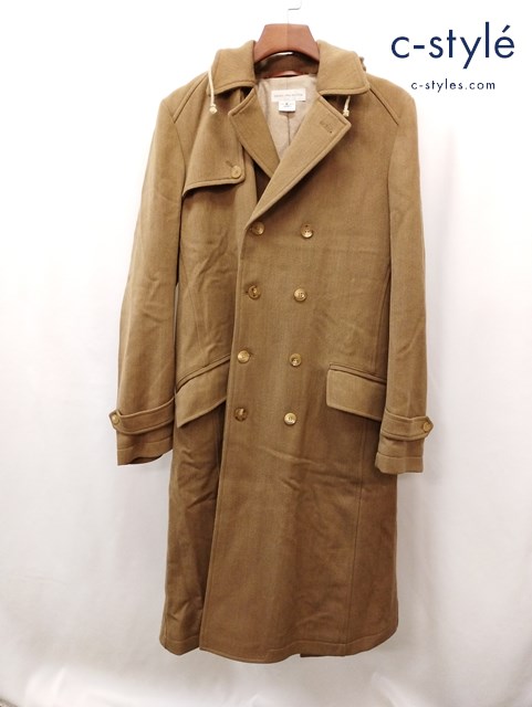 DRIES VAN NOTEN ドリスヴァンノッテン フード付ウールトレンチコート M 茶系