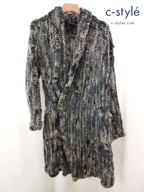 TORNADO MART ラビットファーガウンコート M マルチカラー TLE-7506