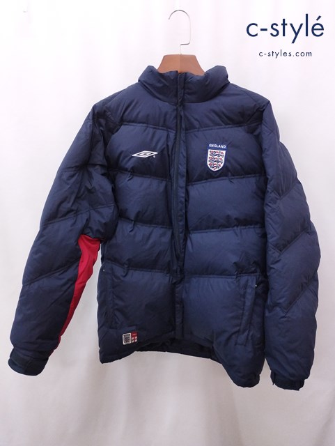 UMBRO アンブロ ダウンジャケット M ネイビー フード