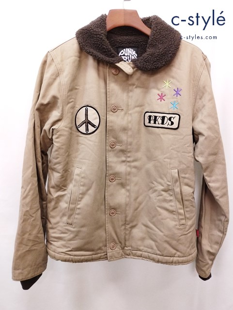 PUNK DRUNKERS パンクドランカーズ N-1 デッキジャケット XL ブラウン系 裏ボア