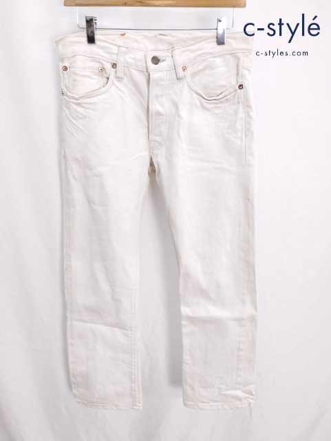 RRL ダブルアールエル デニムパンツ 30 オフホワイト SLIM BOOT 8054 ボタンフライ ジーンズ