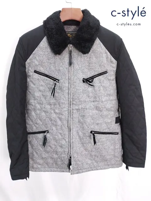 MAX FRITZ マックスフリッツ コンビネーションキルトジャケット 50 グレー MFJ-2193 バイクウェア ジップアップ