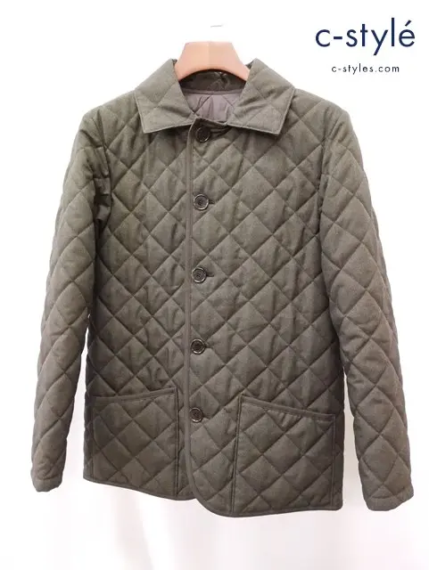 MACKINTOSH PHILOSOPHY リバーシブルキルティングジャケット 38 オリーブ系 H1F26-837-57 ボタン
