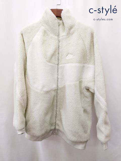 NIKE ナイキ SWSH FULL ZIP JKT ジャケット XXL ホワイト×グリーン系 BQ6546-020 リバーシブル