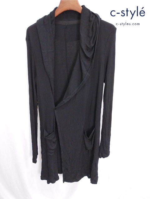 bajra バジュラ カバーリングテレコ ロングパーカー 3 ブラック カーディガン 151UK16 レディース