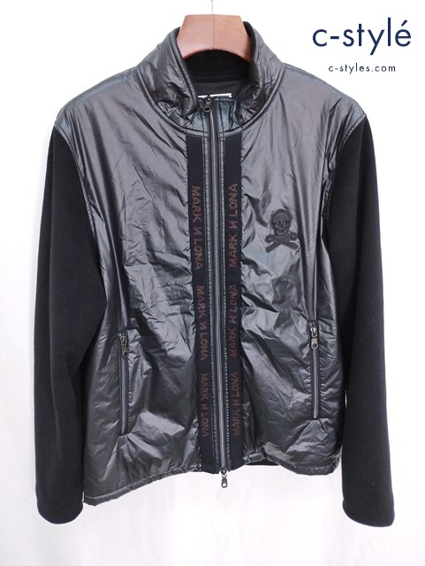 MARK&LONA マークアンドロナ Primal Combi Jacket 50 ブラック フルジップ ドクロ ダウン ML-18W-D10