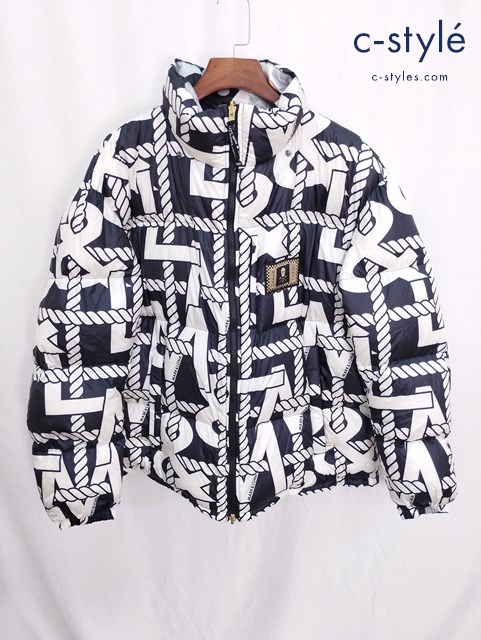 MARK&LONA マークアンドロナ リバーシブル ダウンジャケット 50 ホワイト系 ジップアップ MLM-0D-AD10