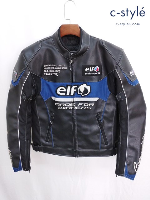 elf エルフ ライディングジャケット LW ブラック EL-4243 バイクウェア