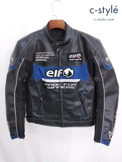 elf エルフ ライディングジャケット LW ブラック EL-4243 バイクウェア