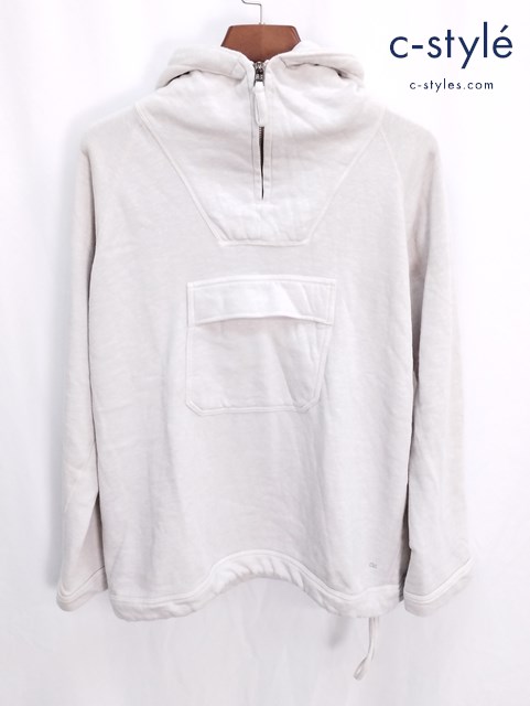 45R フォーティファイブアール ハーフジップ パーカー 2 ライトグレー系