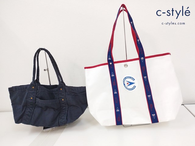 45R フォーティファイブアール トートバッグ デニム インディゴ セイリング ホワイト