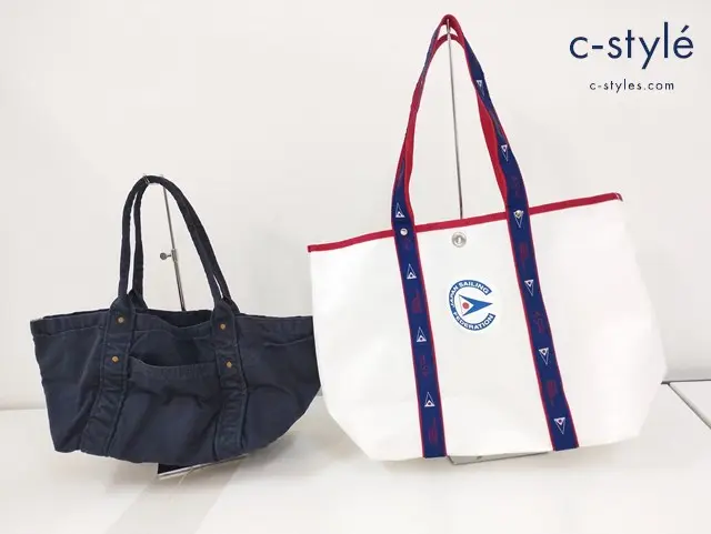 45R フォーティファイブアール トートバッグ デニム インディゴ セイリング ホワイト