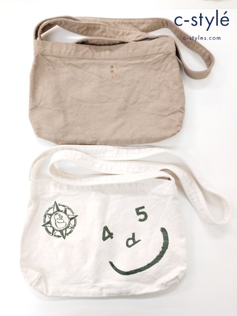 45R フォーティファイブアール ショルダーバッグ ベージュ系 ホワイト