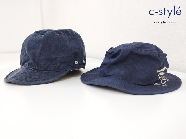 45R フォーティファイブアール キャップ 908 2 インディゴ ハット 1 ネイビー 刺繍