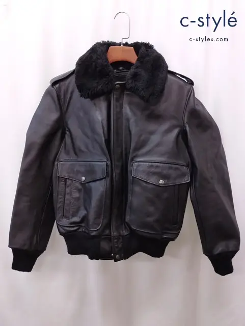 Schott ショット A-2 FLIGHT JACKET 184SM 34 ブラック ジャケット