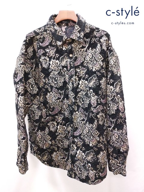 glamb グラム ゴブランジャケット L ブラック系 GB0320/JKT19 ポリエステル100% 日本製