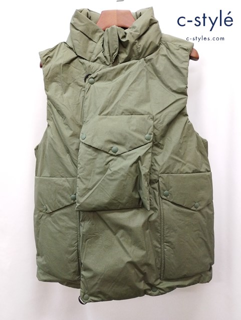 norbit by Hirshi Nozawa ライトウェイト 3レイヤーシェルパディングベスト M オリーブ HNVT-032