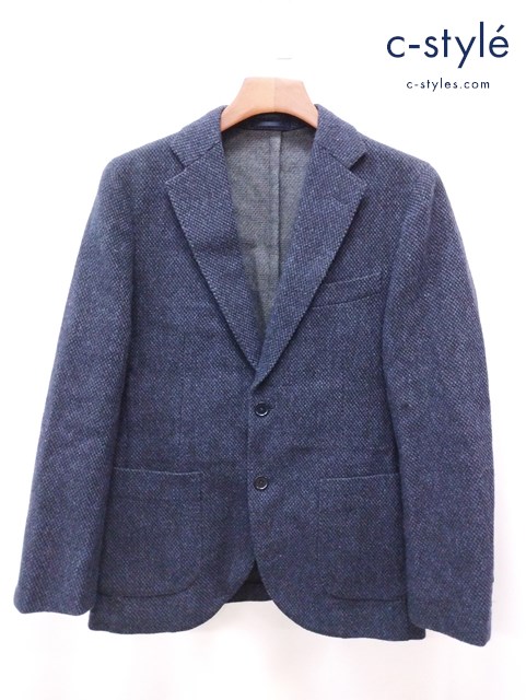 MACKINTOSH PHILOSOPHY ウールテーラードジャケット 38R ネイビー 2B センターベント H1E77-662-29