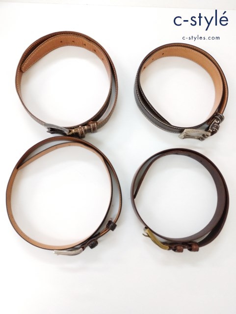 Felisi フェリージ レザーベルト46-85 ブラック ブラウン 699/4 699/6 17/02 MADE IN ITALY 計4点