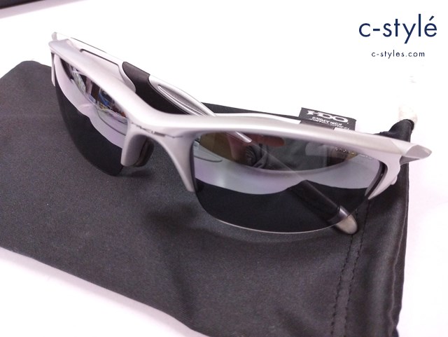 OAKLEY オークリー サングラス HALF JACKET 2.0 52□15 シルバー OO9153-02 アイウェア 収納袋付き