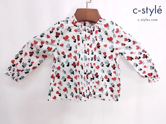 baby Dior ベビーディオール 長袖シャツ 24 ホワイト系 7ABM31SRTA 総柄