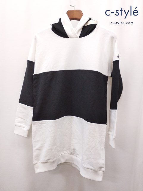 MONCLER モンクレール パーカ 14A 164cm ホワイト×ブラック MAGLIA CON CAPPUCCIO キッズ 男の子 女の子