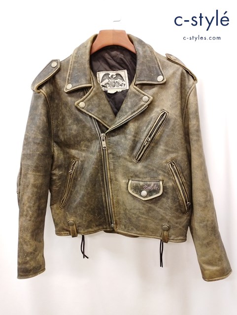 AVIREX アヴィレックス フライトジャケット S オリーブグリーン系 EQUIPMENT-TYPE 8462 ブルゾン