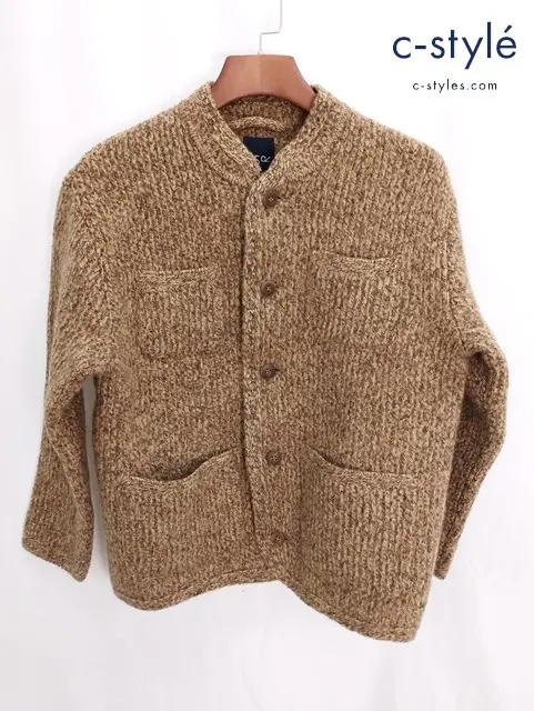 45R フォーティーファイブアール ニットジャケット 2 ブラウン ウール100% レディース