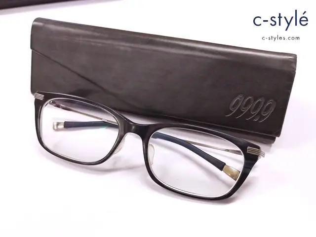 999.9 フォーナインズ NPM-25 6934 メガネ 53□17 134 ネイビー系 度入り