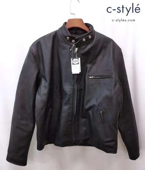 HORN WORKS ホーンワークス シングル ライダース 4XL ブラック