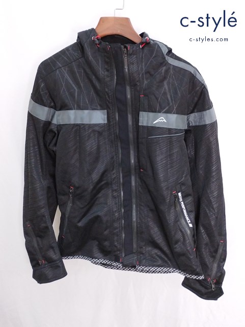 KUSHITANI クシタニ フルメッシュパーカージャケット L/XL ブラック K-2422 バイクウェア