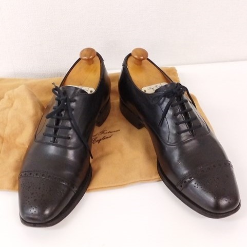 Lloyd Footwear ロイドフットウェア ビジネスシューズ 7 ブラック セミブローグ 2183 シューツリー付き