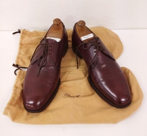 Lloyd Footwear ロイドフットウェア チャッカシューズ 7 バーガンディー シューツリー 収納袋付き