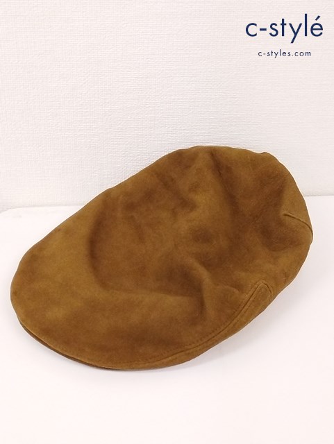 RRL ダブルアールエル ラルフローレン 帽子 スウェードハンチング ONESIZE 58cm 茶系