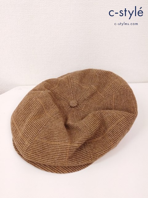 Polo Ralph Lauren ポロラルフローレン ハンチング 帽子 S/M 58cm 茶系