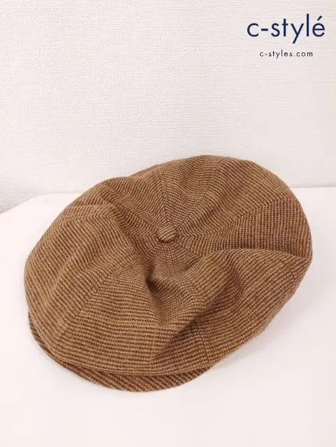 Polo Ralph Lauren ポロラルフローレン ハンチング 帽子 S/M 58cm 茶系