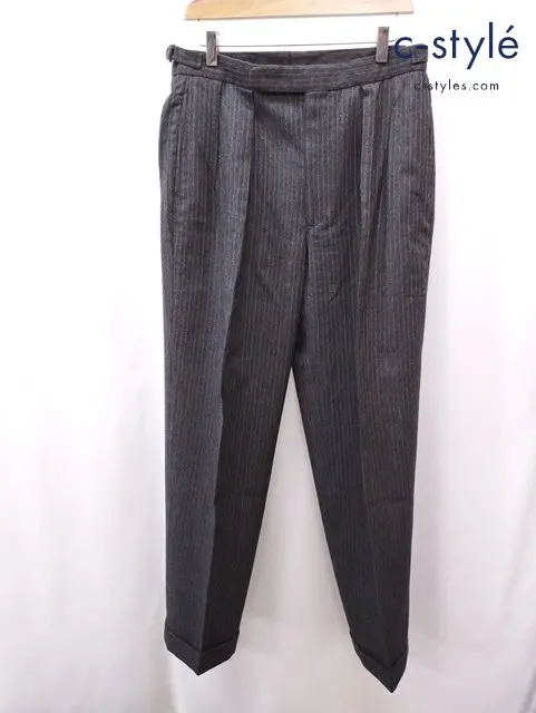 Polo Ralph Lauren ポロラルフローレン ウールスラックス グレー ストライプ ウール100％