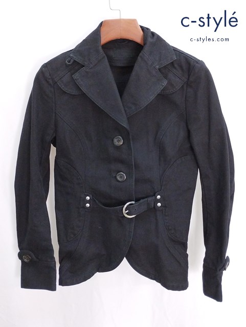 SHARE SPIRIT シェアスピリット ジャケット 38 ブラック FS209 綿100％ レディース