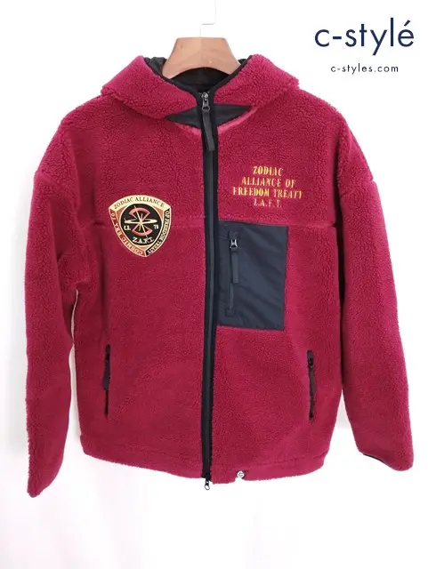 STRICT-G ストリクトジー 機動戦士ガンダムSEED ボアフリースジップパーカー Z.A.F.T.モデル M レッド系