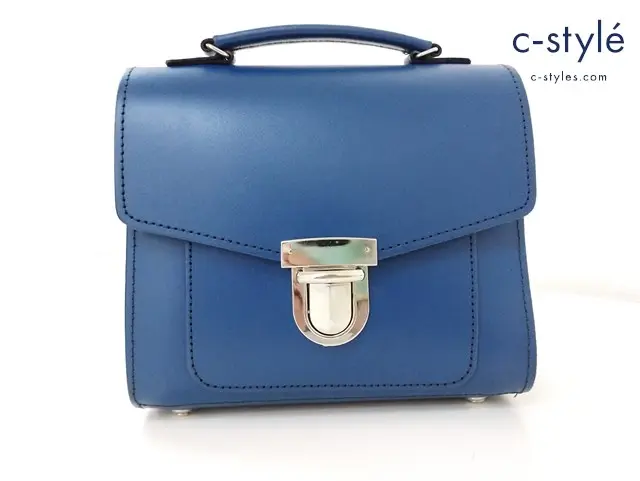 Zatchels ザッチェルズ ハンドバッグ ショルダーバッグ ブルー シュガーキューブ