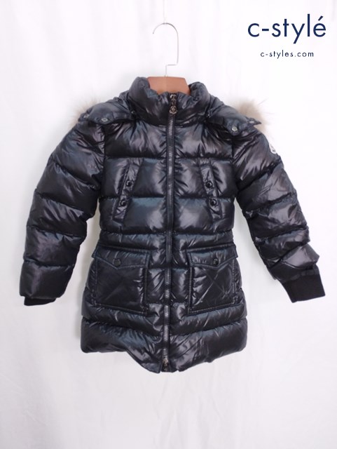 MONCLER モンクレール ダウンジャケット 6A ブラック SAGNES キッズ 女の子