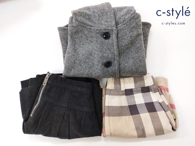 BURBERRY バーバリー スカート ポンチョ 4Y S キッズ 女の子 計3点