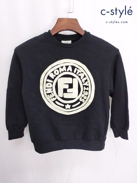 FENDI フェンディ トレーナー スウェット 8A ブラック キッズ 女の子 男の子