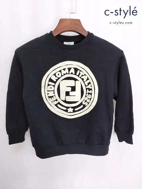 FENDI フェンディ トレーナー スウェット 8A ブラック キッズ 女の子 男の子