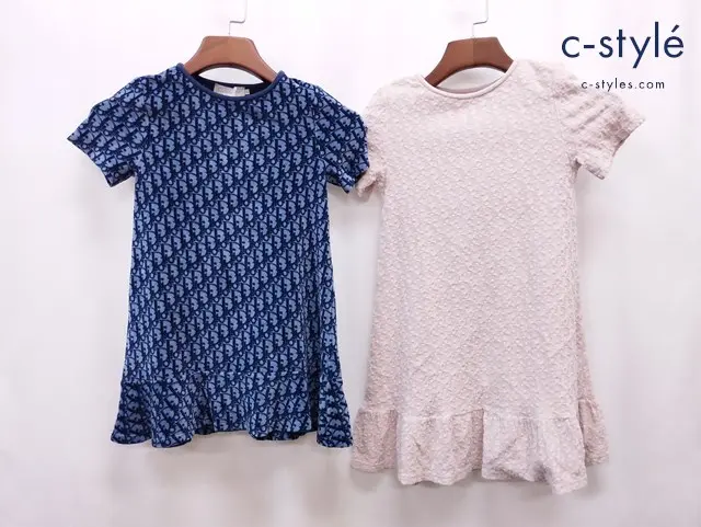 Christian Dior クリスチャンディオール ワンピース 6 ブルー系 8 ピンク キッズ 女の子