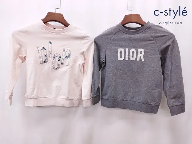 Christian Dior クリスチャンディオール トレーナー 8 ピンク グレー キッズ 女の子