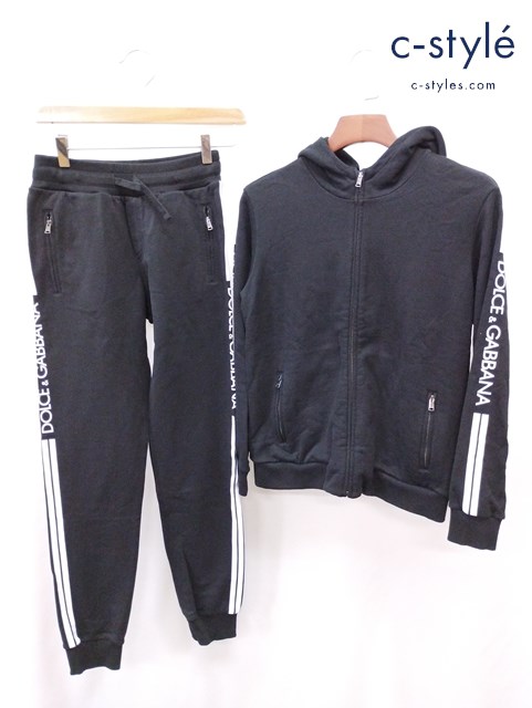 DOLCE & GABBANA ドルチェ＆ガッバーナ パーカー パンツ 11/12 ブラック キッズ 女の子 男の子