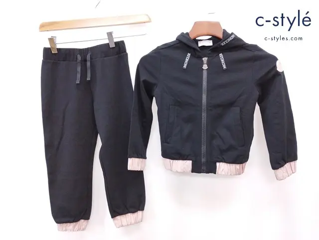 MONCLER モンクレール パーカー 6A パンツ 6anni ブラック×ピンク系 キッズ 女の子