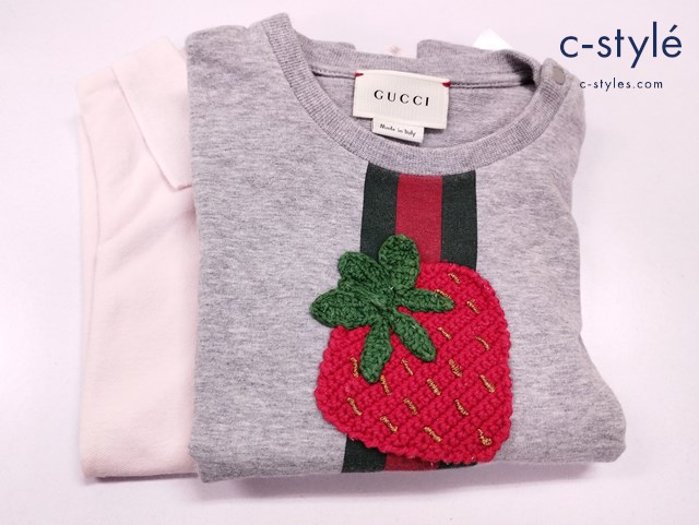 GUCCI グッチ ポロシャツ 24 ピンク スウェット Tシャツ 24 グレー キッズ 女の子